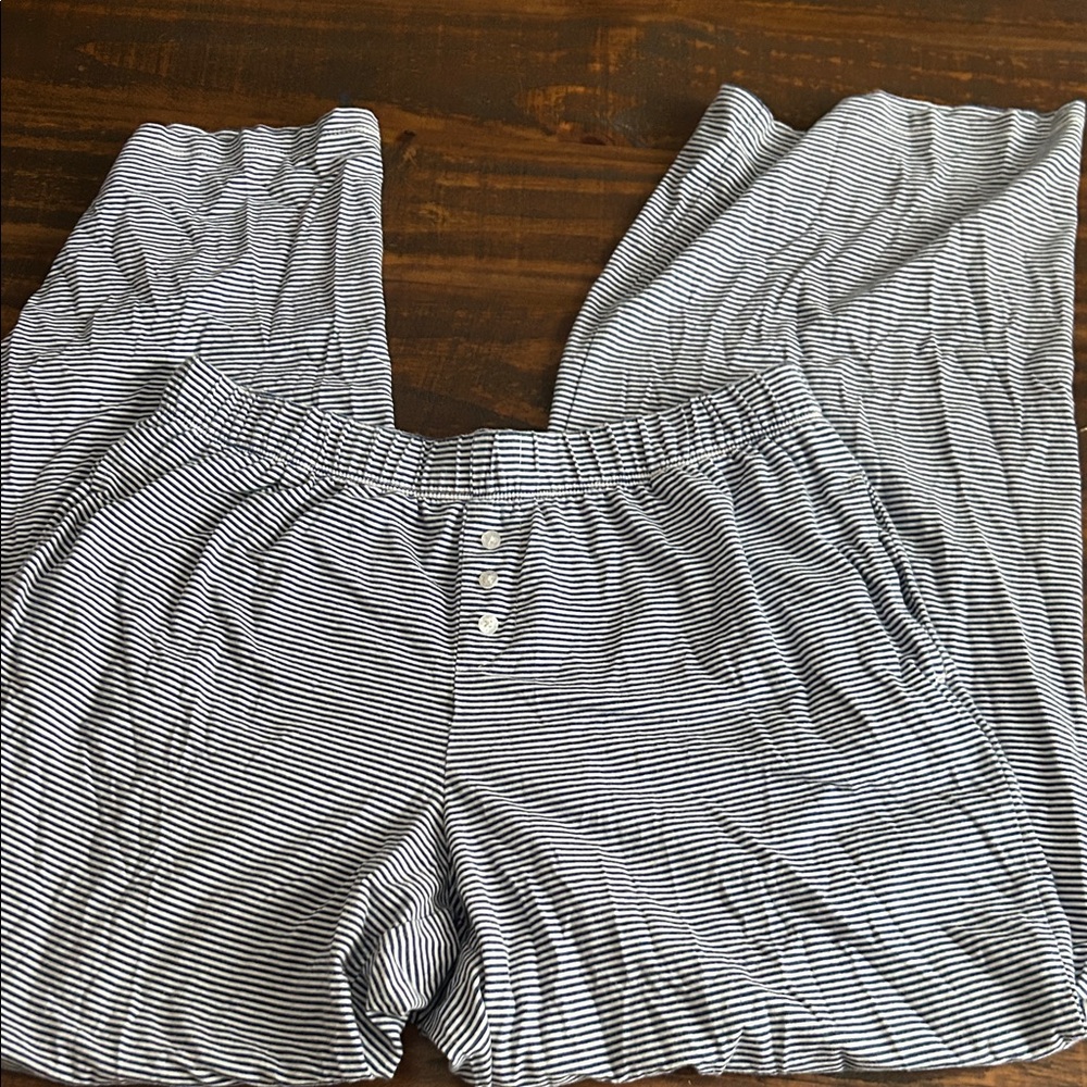 Striped Black and White Women's Pants